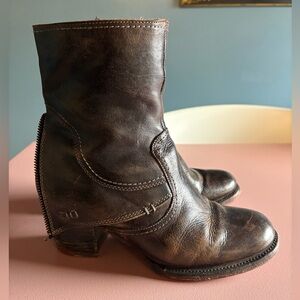 BED|STU Iris Leather Ankle Boots